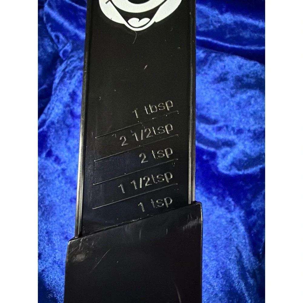 Disney Culinary Mickey Mouse Adjustable Measuring Spoon Black Plastic 1tsp-1tbsp